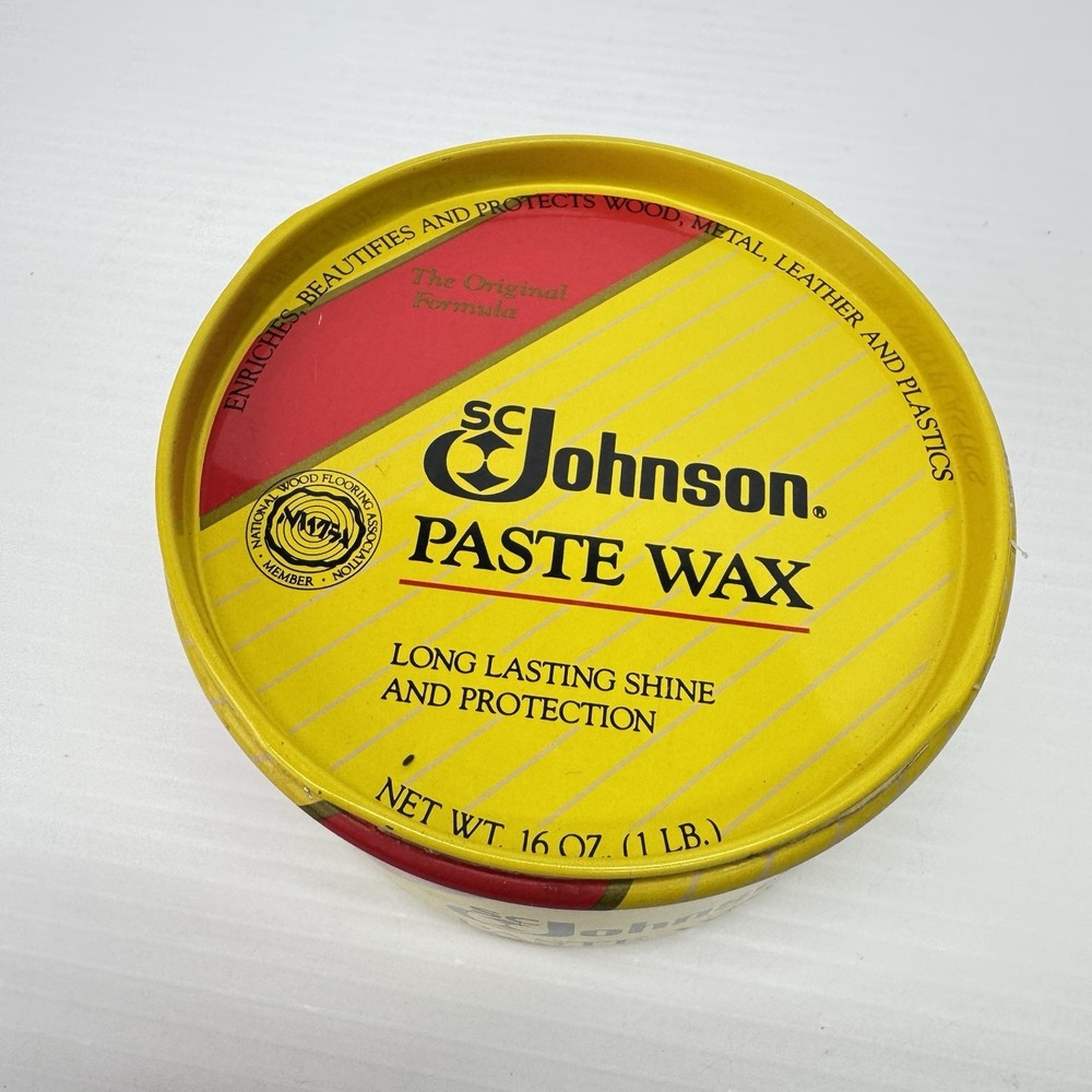 SC Johnson Paste Wax Original Formula Shine Protection 1 Pound Approx 90% Full